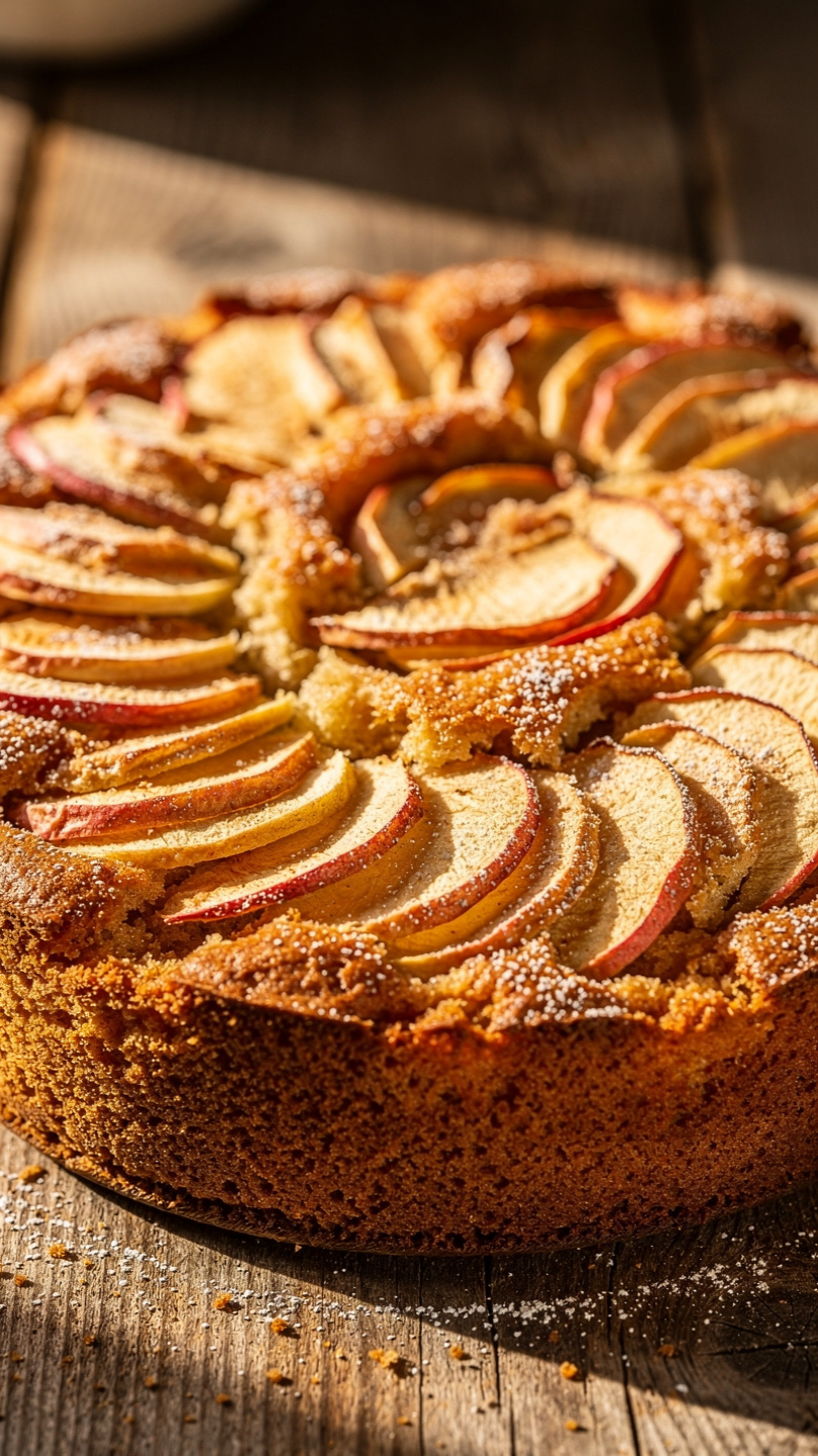 Classic Apple Cake with Brown Sugar Cinnamon Glaze
