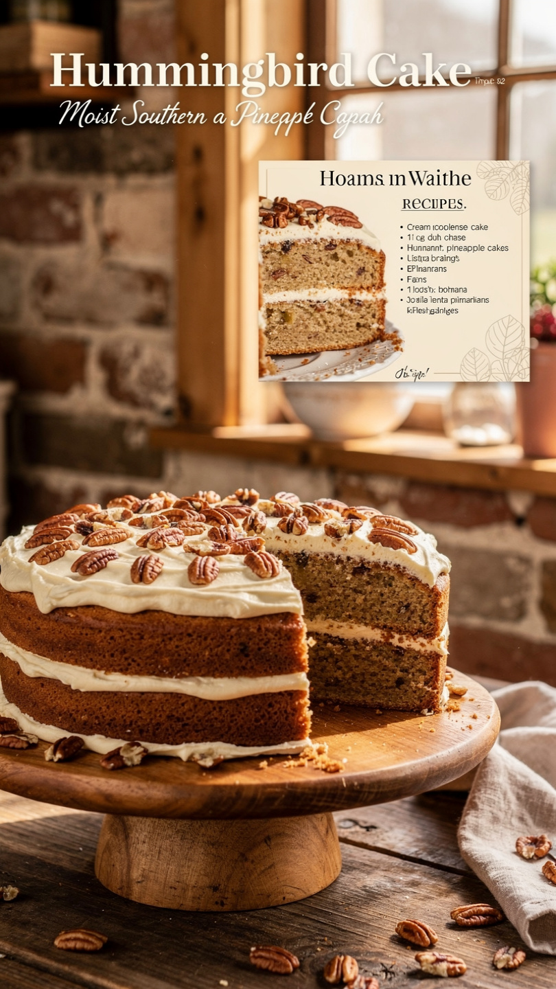 Classic Hummingbird Cake with Cream Cheese Frosting