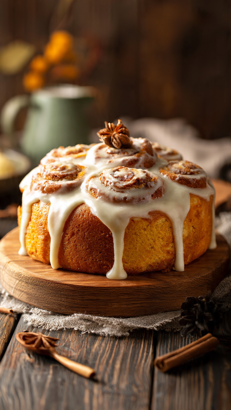 Cinnamon Roll Cake